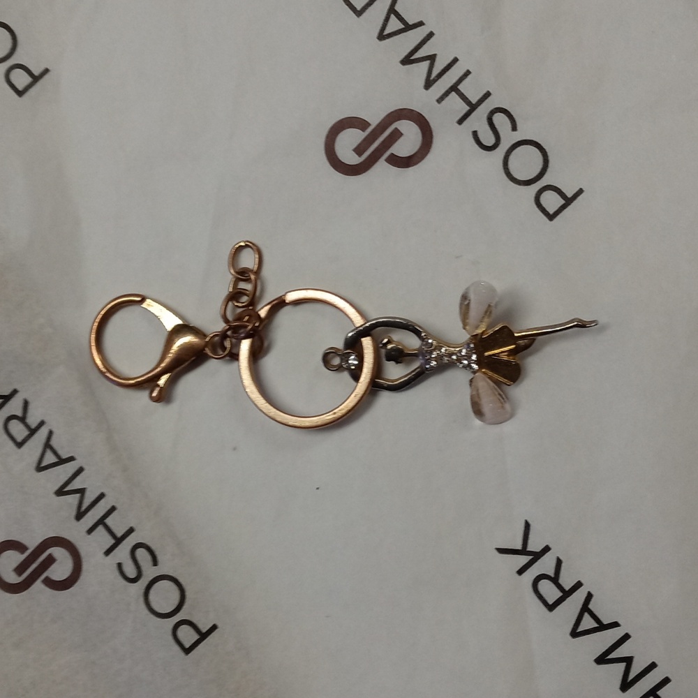 Ballet Dancer Bag Charm Keyring